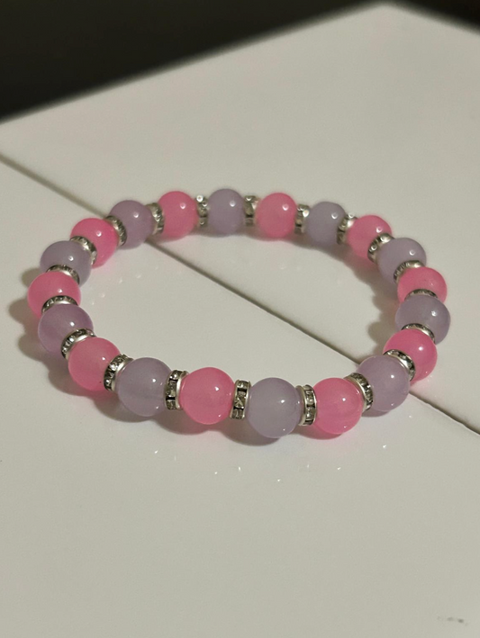 Beaded Bracelet with Mixed Colors and intervals